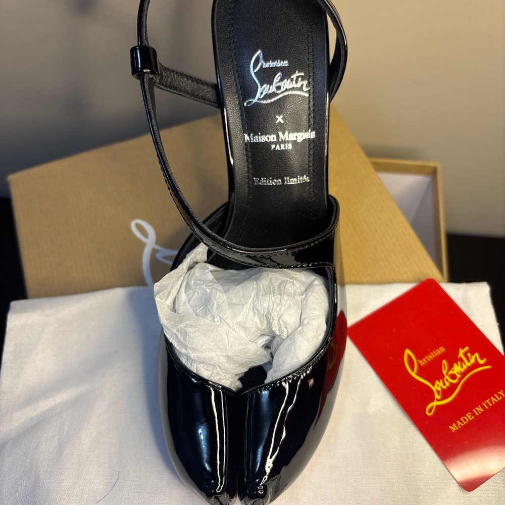 Maison Martin Margiela Black Patent Heels
